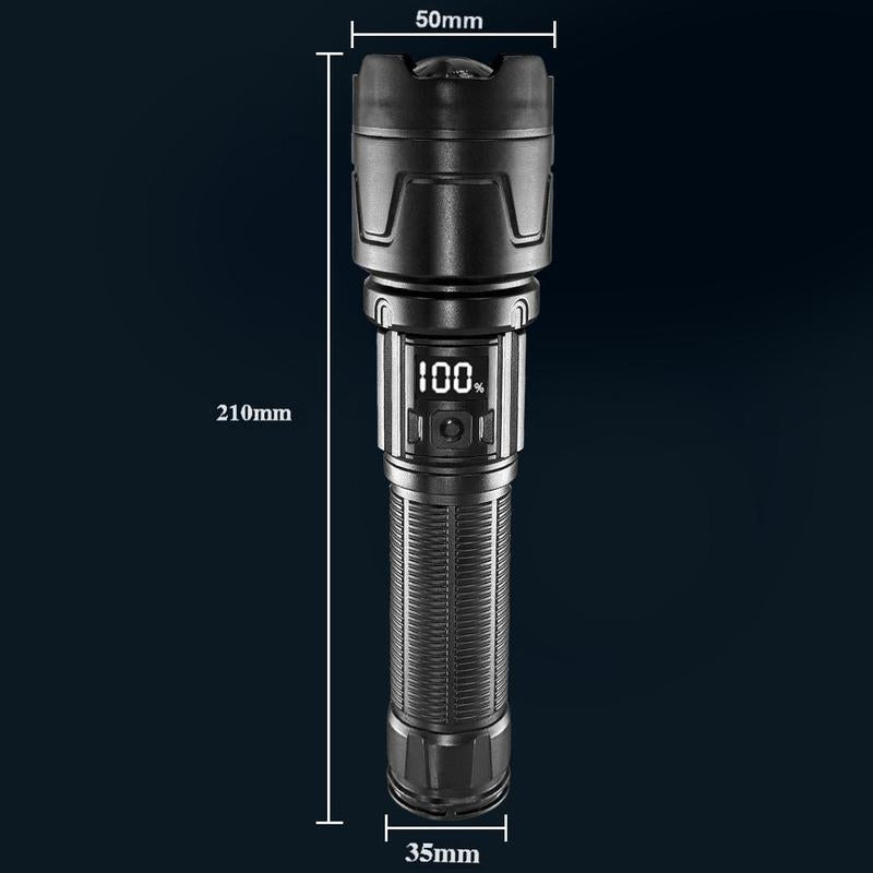2-In-1 POWER BANK FLASHLIGHT | Super Bright, USB Rechargeable, Zoomable | Camping, Emergency, Fishing, Security MUST-HAVE